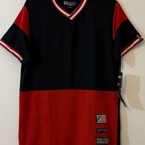 BKYS Brooklyn Xpress 25th Anniversary Jersey Tee Black Red XL NWT